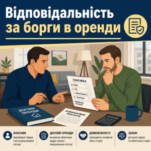Правова відповідальність за борги за комуналку в орендованій квартирі між власником та наймачем