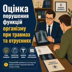 Військово-лікарська комісія оцінює порушення функцій: відстрочка після травми