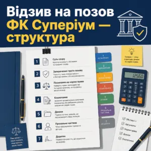 фк суперіум — як підготувати відзив на позов