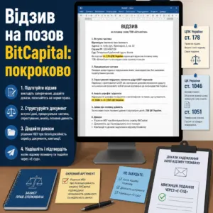 суд з Біткапітал — відзив на позов