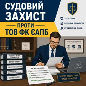 Відзив на позов ЄАПБ у суді щодо стягнення кредитної заборгованості