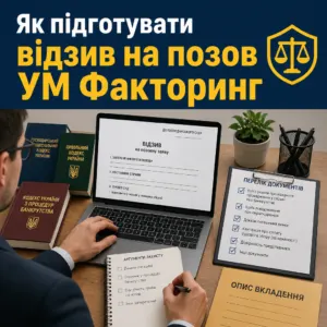 Виграти суд з УМ Факторинг — відзив на позов