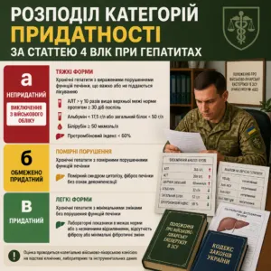 стаття 4 влк вірусні гепатити критерії придатності