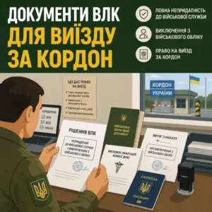 Виїзд за кордон чоловікам за станом здоров’я та ВЛК
