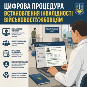 Встановлення інвалідності військовослужбовцям у цифровій системі охорони здоров'я