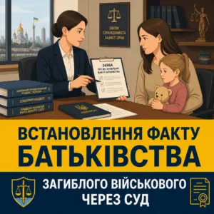 Судове встановлення факту батьківства загиблого військового для оформлення ОГД