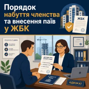 Вступ до кооперативу та сплата внесків пайовиками
