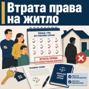 Визнання особи такою що втратила право користування щоб виписати з квартири