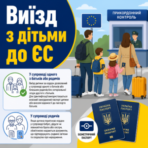 Правила виїзду за кордон з дітьми за безвізовим режимом