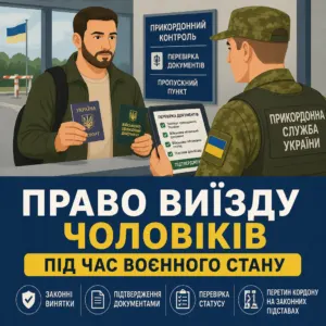 Виїзд за кордон чоловікам за законними винятками