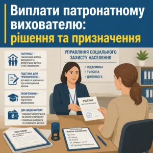 виплати патронатному вихователю — порядок призначення