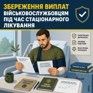 Контроль нарахування виплат військовослужбовцю під час лікування