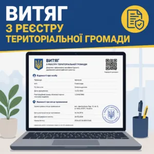 Витяг з реєстру територіальної громади замість довідки про склад сім'ї