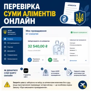 Як дізнатися суму боргу по аліментах онлайн
