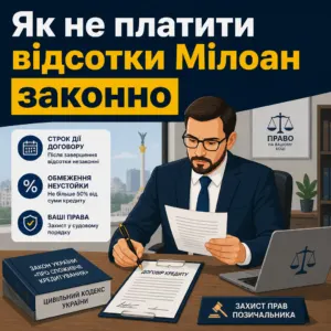 як не платити відсотки мілоан законно в судовому порядку