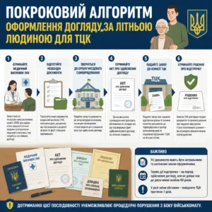 як оформити догляд за літньою людиною для відстрочки алгоритм дій