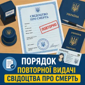 Отримання дубліката свідоцтва про смерть родичами та спадкоємцями