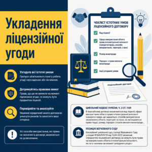 Істотні умови та правила як укласти ліцензійний договір без помилок