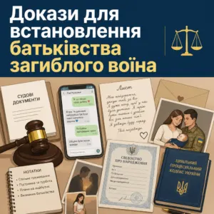 Як встановити батьківство після смерті військового письмові докази та листування