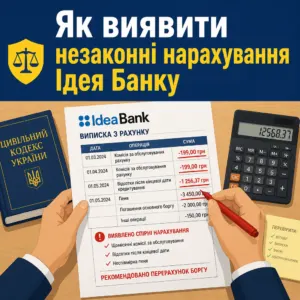 оскаржити незаконні відсотки — як виявити приховані комісії Ідея Банку