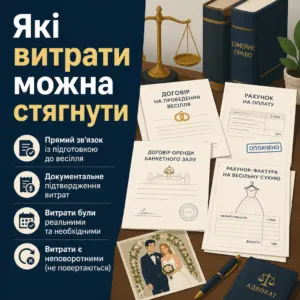 відшкодування витрат весілля які витрати компенсуються