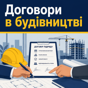 Укладення договорів підряду та юридичний супровід будівництва