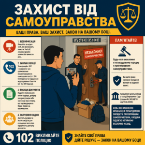 Дії мешканця при погрозах виселення та заміні замків у гуртожитку