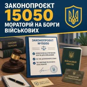 Законопроект 15050 про мораторій на стягнення боргів військових