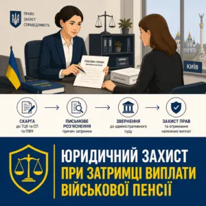 затримка пенсії військового захист прав вдови