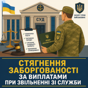 Захист прав військових у суді при невиплаті коштів при звільненні за станом здоров'я
