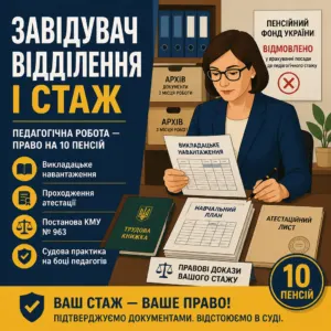Завідувач відділення та оскарження відмови ПФУ