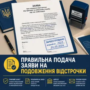 Подання заяви на відстрочку до ТЦК без проходження ВЛК