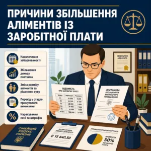 Збільшення аліментів причини утримання коштів із заробітної плати