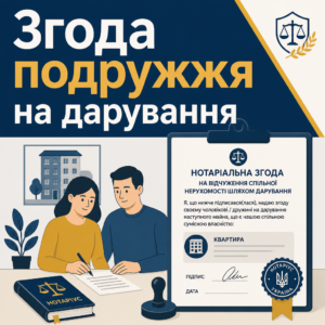 Нотаріальна згода подружжя при оформленні договору дарування спільної нерухомості