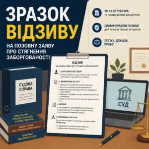 Відзив на позов Онлайн Фінанс зразок документа