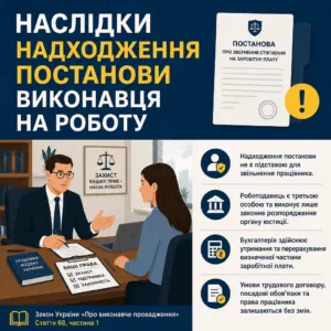 Звільнення через виконавче провадження та захист прав працівника на роботі