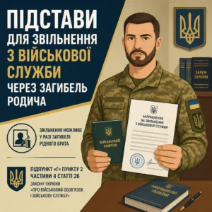 звільнення з військової служби через загибель брата